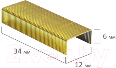 Изображение товара Скобы канцелярские Brauberg Extra №24/6 / 229301 (1000шт)