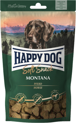 

Лакомство для собак Happy Dog, Soft Snack Montana Конина / 60689