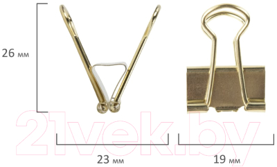 Зажим для бумаги Brauberg Extra / 229586 (12шт)