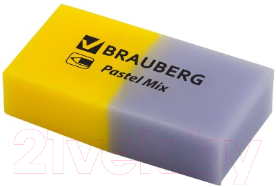 Набор ластиков Brauberg Pastel Mix / 229597 (6шт)