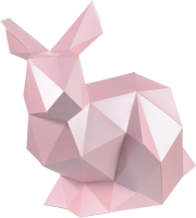 Объемная модель Paperraz Кролик Няш / PP-2KRN-PIN (розовый) - 