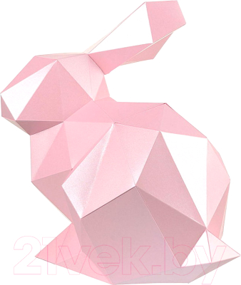 Объемная модель Paperraz Кролик Няш / PP-2KRN-PIN (розовый)