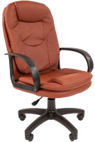 Кресло офисное Chairman Стандарт СТ-68 (экокожа, коричневый) - 