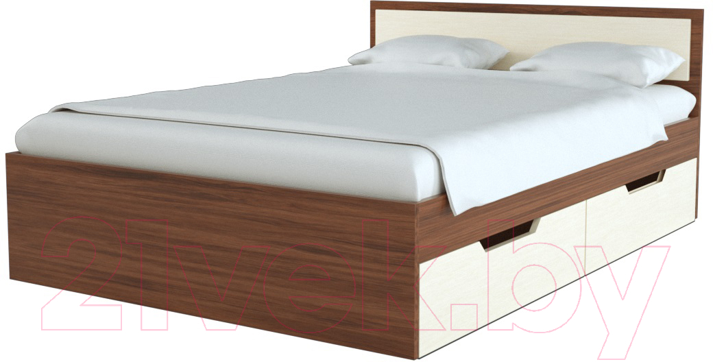 Полуторная кровать Стендмебель Гармония КР-605 140x200