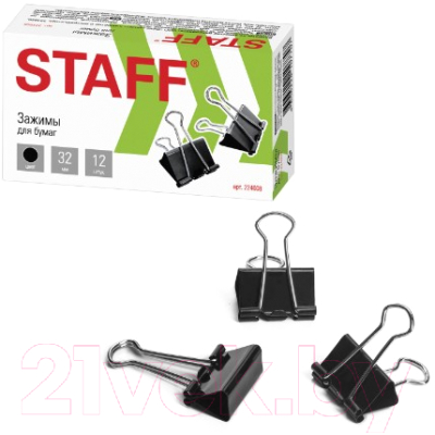 Зажим для бумаги Staff Everyday / 224608 (12шт)