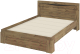 Двуспальная кровать Стендмебель Паола КР-703 (венге/дуб крафт золотой) - 