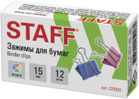 Зажим для бумаги Staff Profit / 229050 (12шт) - 