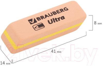 Набор ластиков Brauberg Ultra Mix / 229602 (6шт)