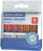 Набор ластиков Brauberg Ultra Mix / 229604 (9шт) - 