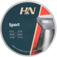 Пульки для пневматики H&N Sport 4.5мм 0.53г (500шт) - 