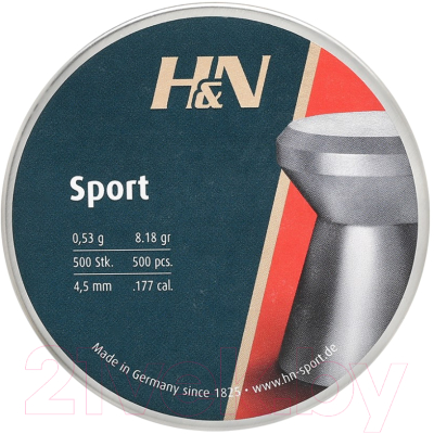 Пульки для пневматики H&N Sport 4.5мм 0.53г (500шт)