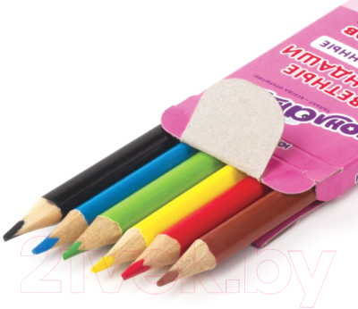 Изображение товара Набор цветных карандашей Юнландия Сладкие истории / 181392 (6цв)