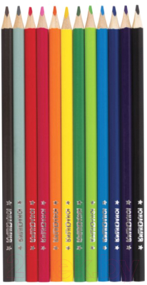 Набор цветных карандашей Юнландия Сладкие истории / 181393 (12цв)