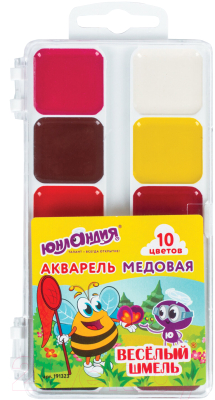 

Акварельные краски Юнландия, Ассорти, Веселый шмель / 191323