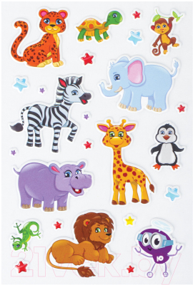 Изображение товара Набор наклеек Юнландия Сафари / 661802