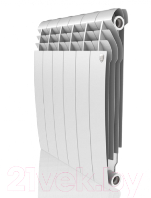 Радиатор биметаллический Royal Thermo BiLiner 500 (9 секций, с монтажным комплектом, кронштейном и кранами)