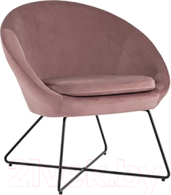 Кресло мягкое Stool Group Колумбия / DOUMBIA HLR-34 (велюр пыльно-розовый)