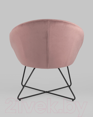 Кресло мягкое Stool Group Колумбия / DOUMBIA HLR-34 (велюр пыльно-розовый)