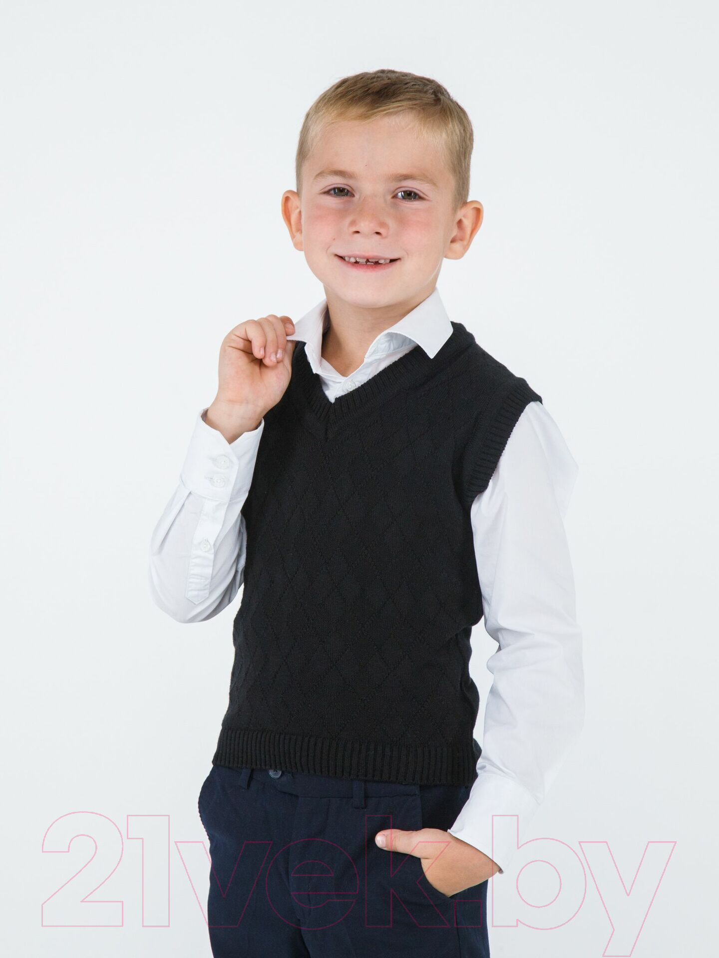 Жилет детский Amarobaby Pure Love School / AB-OD21-PLS1001/09-140 (черный, р. 140) — фото 6