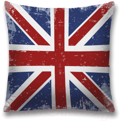 Наволочка декоративная JoyArty Винтажный флаг Великобритании / sl_33102