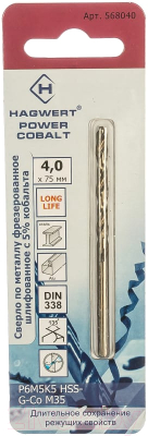

Сверло Hagwert, Power-Cobalt Р6М5К5 / 568040