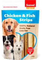 

Лакомство для собак Sanal, Chicken & Fish Strips / SD2815