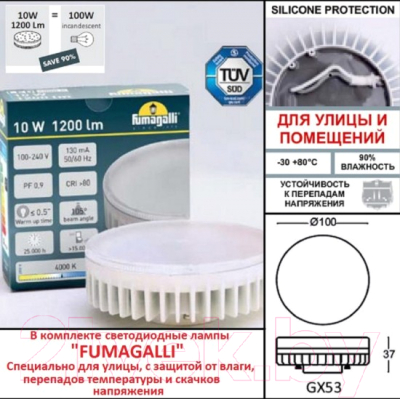 Светильник уличный Fumagalli Ceci 3F1.000.000.AXD1L