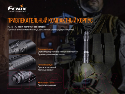 Фонарь Fenix Light PD36TAC