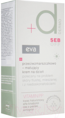 Крем для лица Eva Derma Seb Off матирующий дневной (50мл)