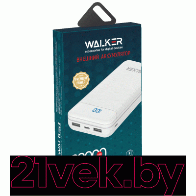 Портативное зарядное устройство Walker WB-525 (белый)
