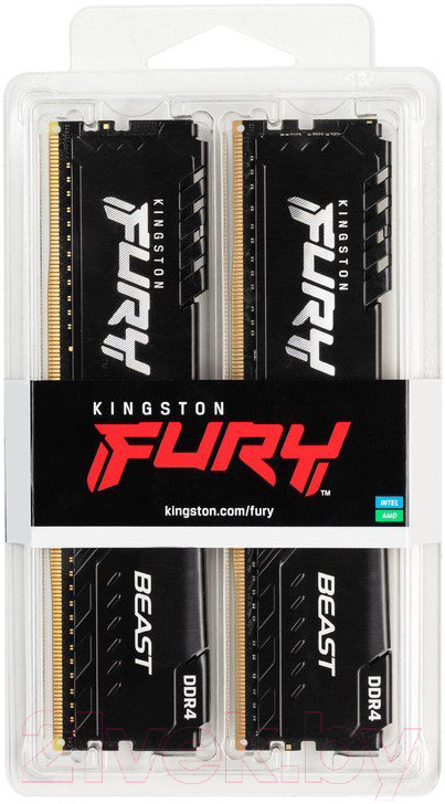 Оперативная память DDR4 Kingston KF436C17BBK2/16