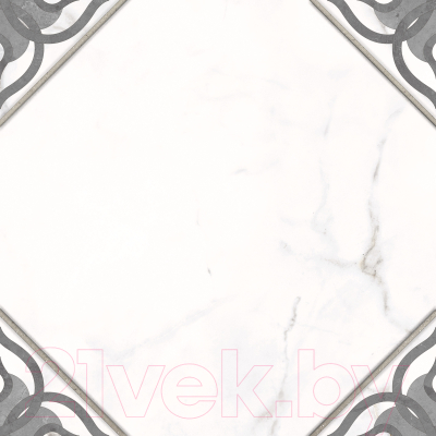 Плитка Cersanit Gretta Узоры Рельеф A16064 (298x298, белый)