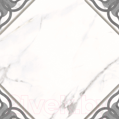 Плитка Cersanit Gretta Узоры Рельеф A16064 (298x298, белый)
