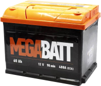 Автомобильный аккумулятор Mega Batt L+ 480A / 6СТ-60Аз (60 А/ч) - 