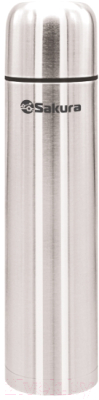 Термос для напитков Sakura TH-01-750S (серебристый)