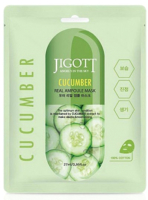 Набор масок для лица Jigott Cucumber Real Ampoule Mask (10x27мл) - 
