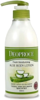Лосьон для тела Deoproce Fresh Moisturizing Aloe Body Lotion (500мл) - 