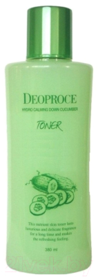 Тонер для лица Deoproce Hydro Calming Down Cucumber Toner (380мл)