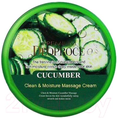 Крем для лица Deoproce Premium Clean & Moisture Cucumber Massage Cream (300г)