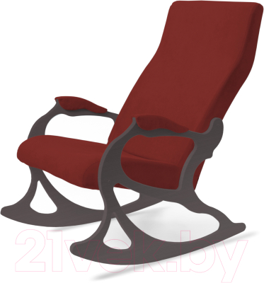 Кресло-качалка Слайдер Санторини (венге/бордовый)