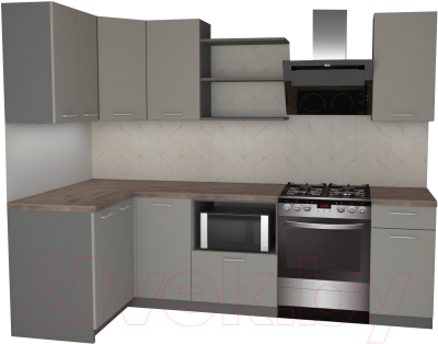 

Готовая кухня Primebeli, Агата Premium 1.2x2.0 левая