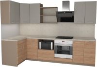 

Готовая кухня Primebeli, Агата Premium 1.2x2.4 левая + шкаф под духовку