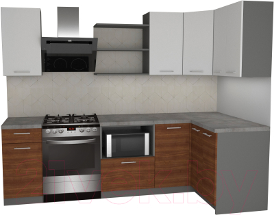 

Готовая кухня Primebeli, Агата Premium 1.2x2.0 правая