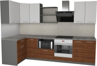 

Готовая кухня Primebeli, Агата Premium 1.2x2.4 левая + шкаф под духовку