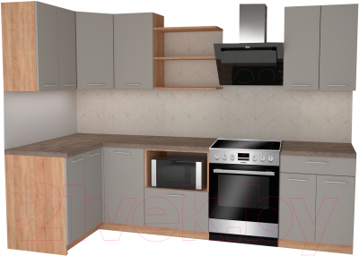 

Готовая кухня Primebeli, Агата Premium 1.2x2.2 левая
