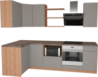 

Готовая кухня Primebeli, Агата Premium 1.2x2.0 левая + шкаф под духовку