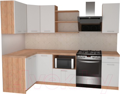 

Готовая кухня Primebeli, Агата Premium 1.2x2.0 левая