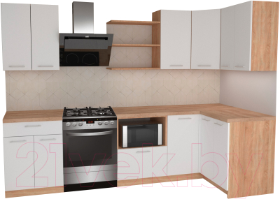 

Готовая кухня Primebeli, Агата Premium 1.2x2.2 правая