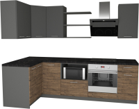 

Готовая кухня Primebeli, Агата Premium 1.2x2.0 левая + шкаф под духовку
