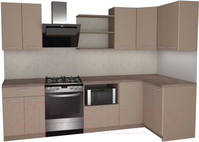 

Готовая кухня Primebeli, Агата Premium 1.2x2.2 правая